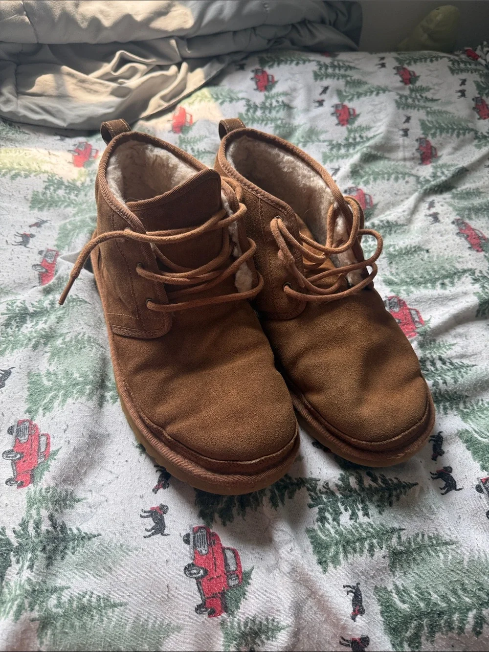 Brown Suede Men’s UGG Lace-Up Boots
